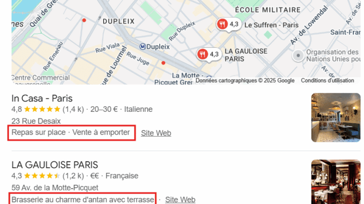 L’importance des attributs dans une Fiche Google Business Profile