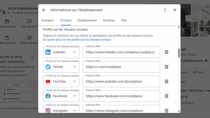 Boostez votre fiche Google avec vos réseaux sociaux