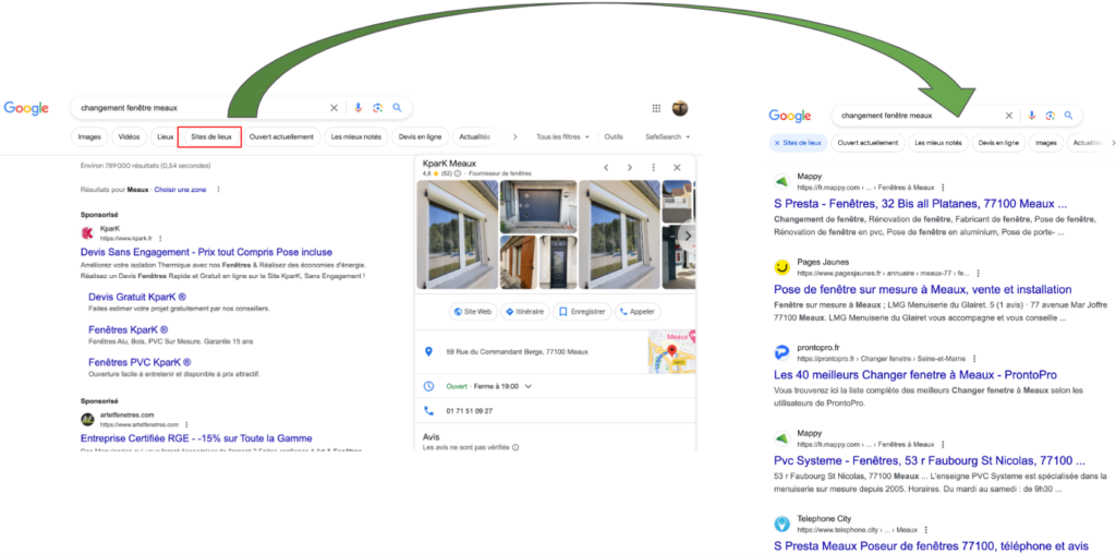 Lancement des blocs d'agrégation pour facilité la visibilité des résultats pertinents