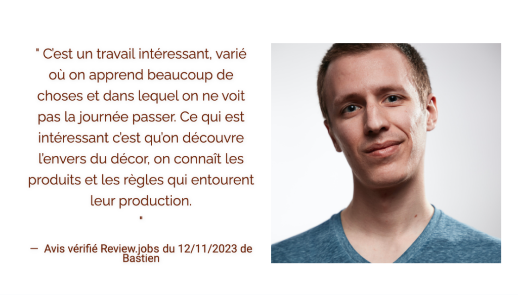 Témoignage écrit de Bastien partageant son expérience enrichissante chez Val de Berry, accompagné de sa photo