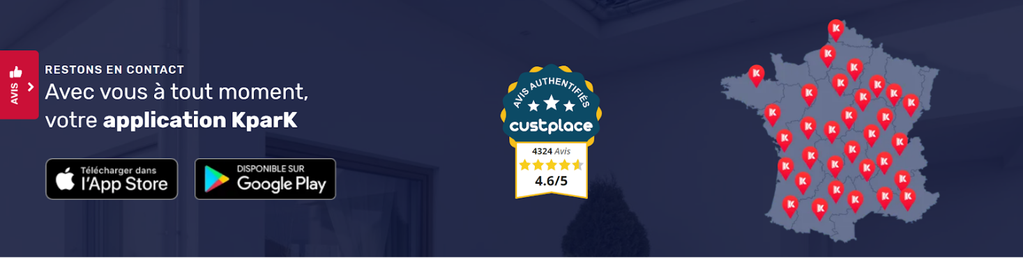 badge de confiance custplace et avis clients KparK