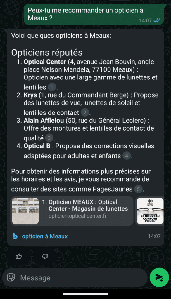 Recommandations d'un opticien à Meaux via avis en ligne et critères de qualité.