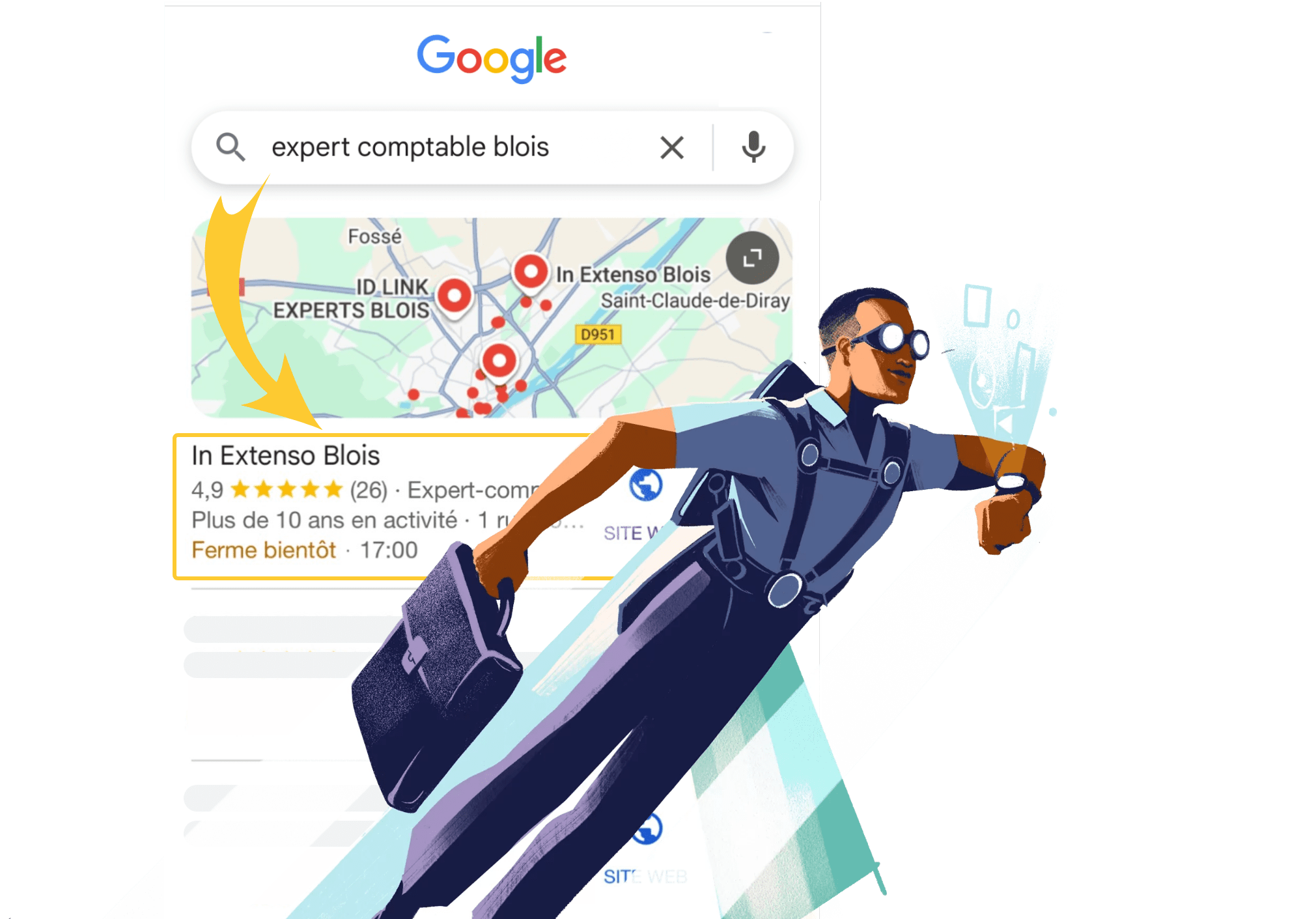 in-extenso resultat sur google