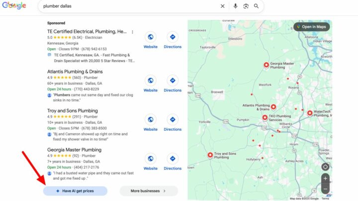 La fonctionnalité « Demander à l’IA les prix » qui va secouer le SEO local