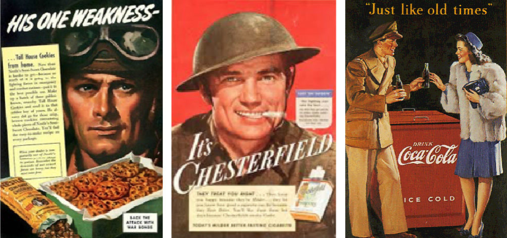 Exemples de publicités (WW2)